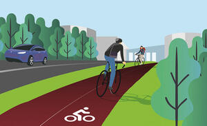 image piste cyclable